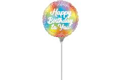 Foil Balloon - Mini - "Happy Birthday to You" - 23 cm